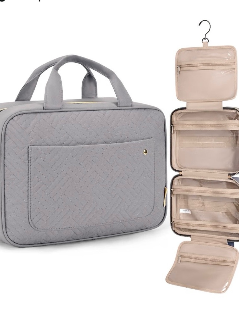 Smart Set Light Blush Pink Cosmetic Organizer Bag